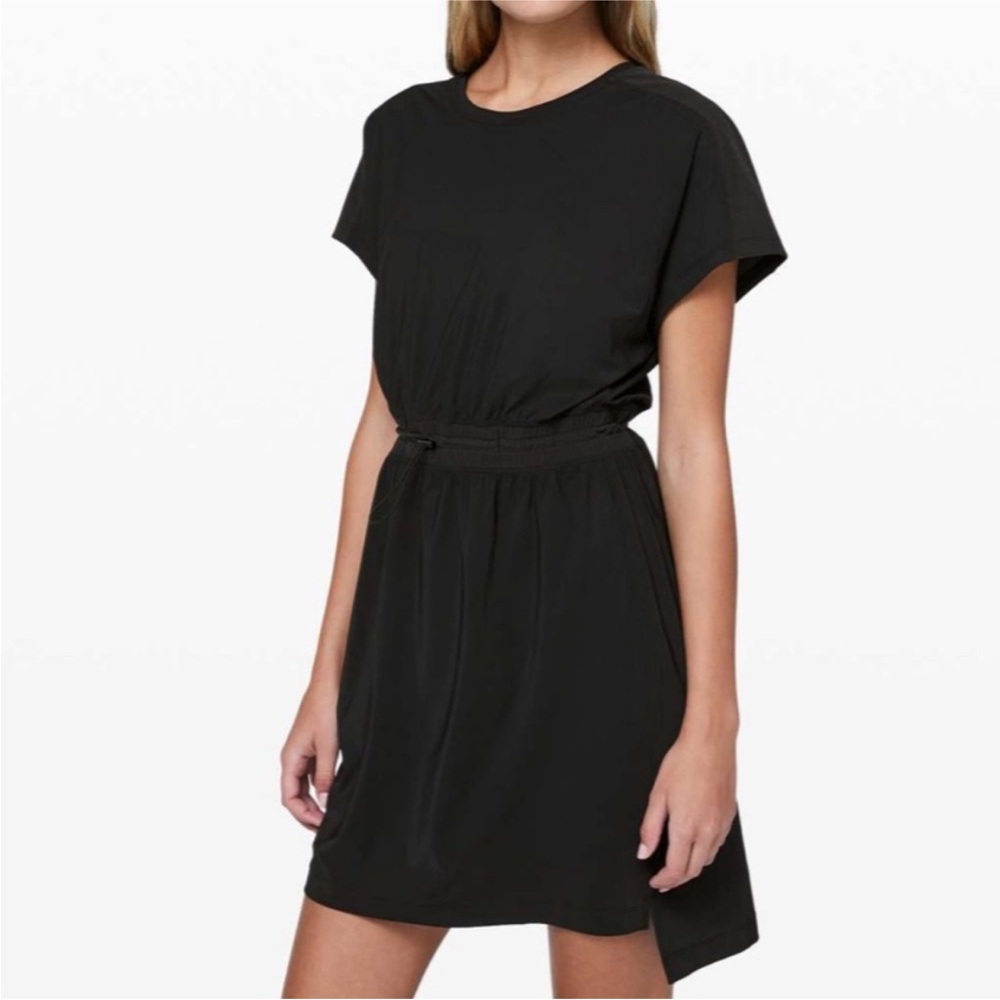 NWT Lululemon Throw It On Dress in Black Size 6